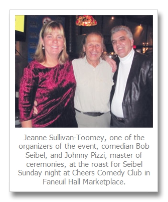 Friends roast legendary comedian Bob Seibel