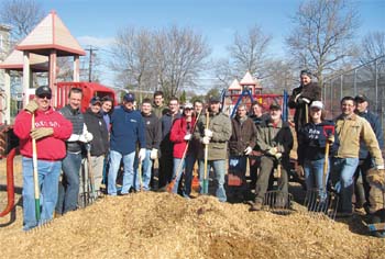 General Electric Employees Help out at Kiley Park